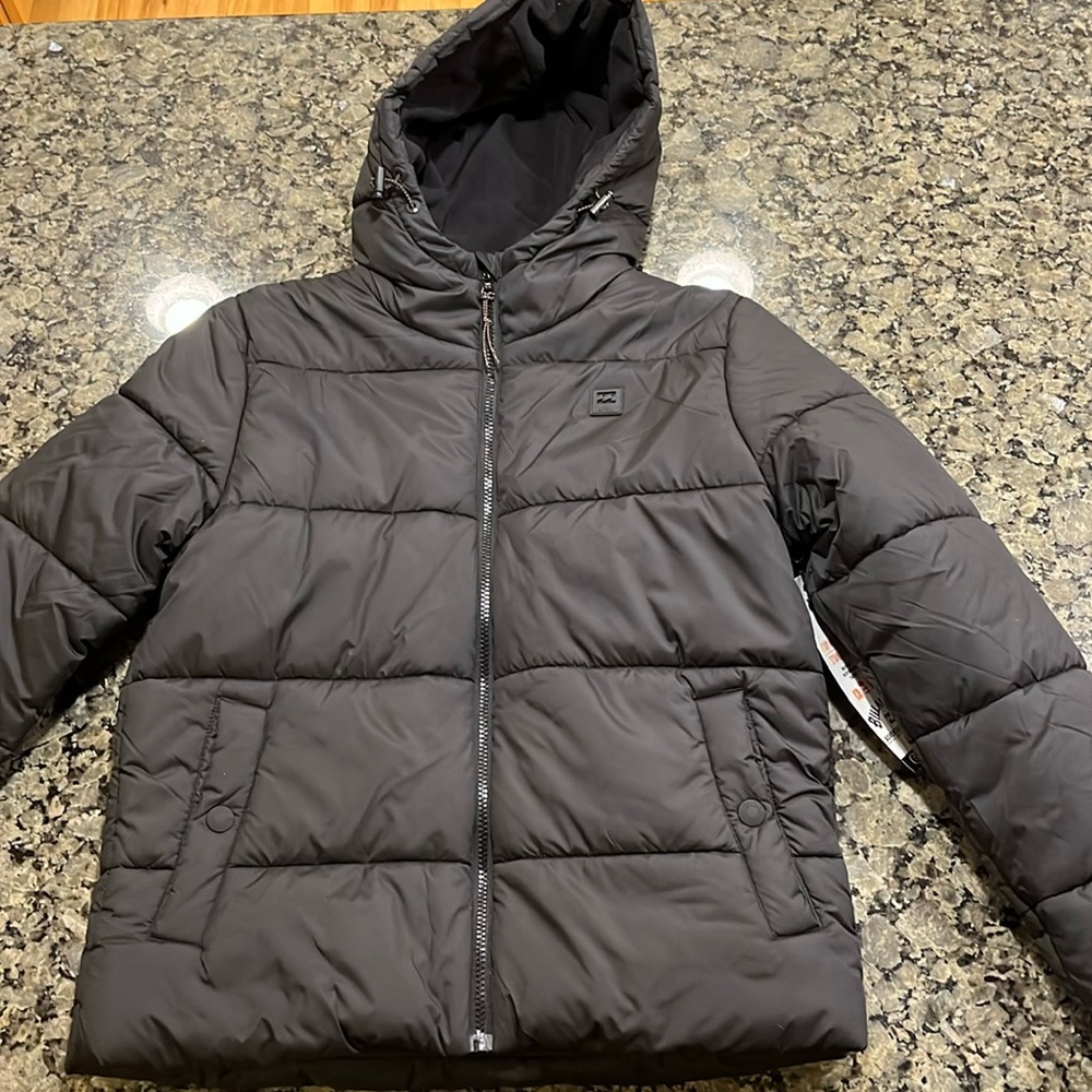 Billabong Transport Puffer Black S NWT